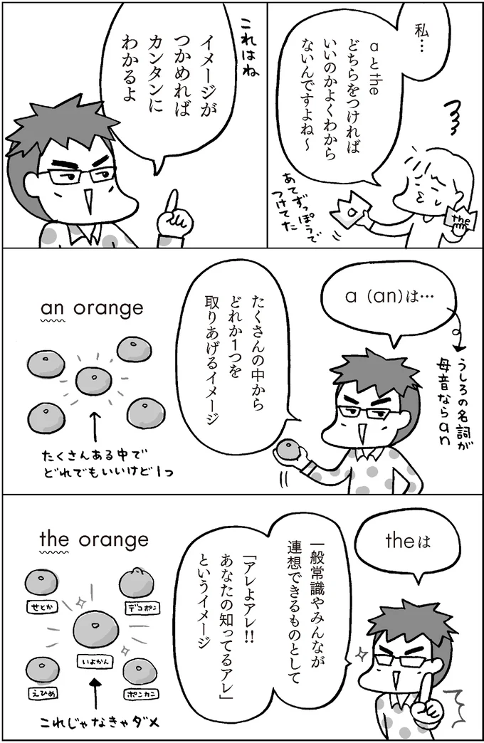 『マンガでおさらい中学英語』より