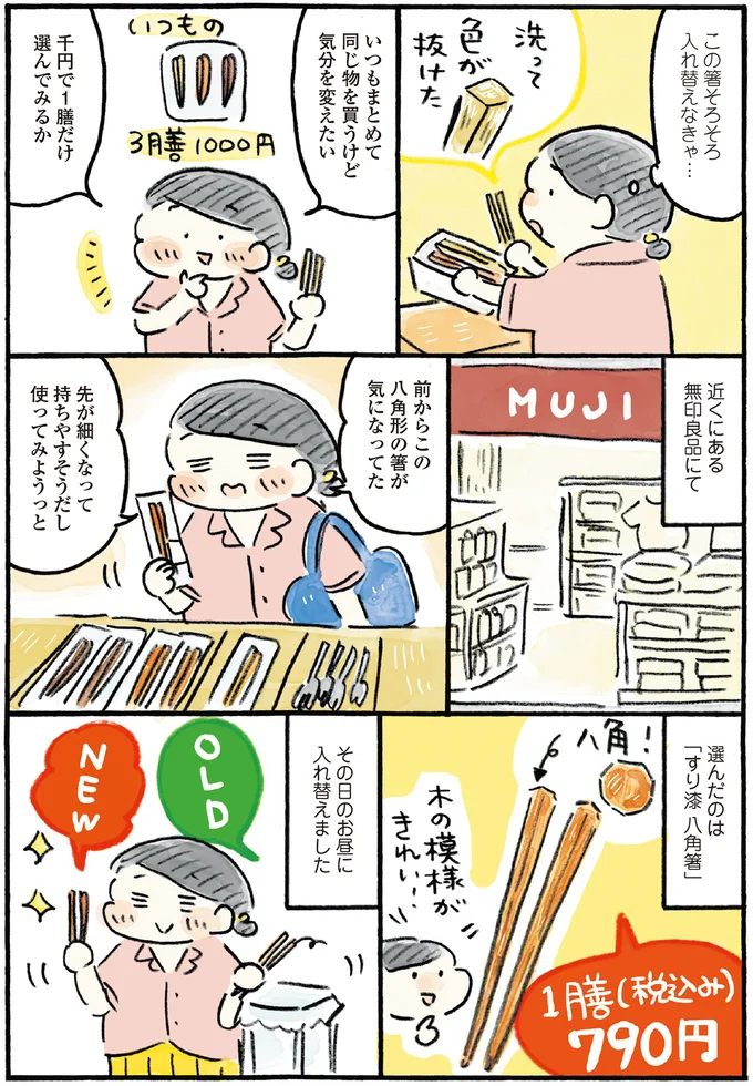 その日のお昼に入れ替えました
