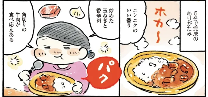 仕事をやり切った日。奮発して買った「とっておきカレー」で自分を甘やかそう！／わたしの1ヶ月1000円ごほうび2（8）