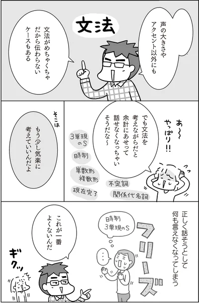 『マンガでおさらい中学英語 英会話スタート編』より