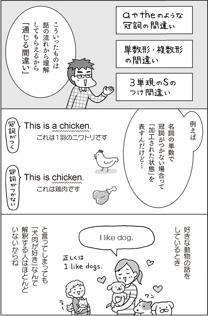 『マンガでおさらい中学英語 英会話スタート編』より