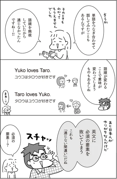 『マンガでおさらい中学英語 英会話スタート編』より