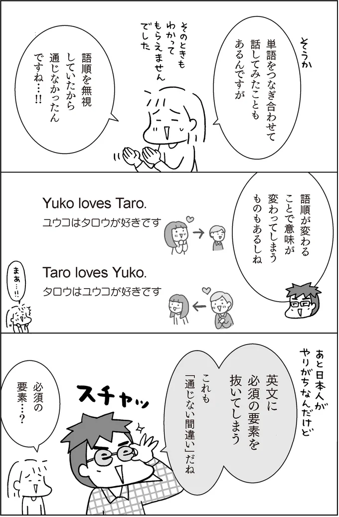 『マンガでおさらい中学英語 英会話スタート編』より