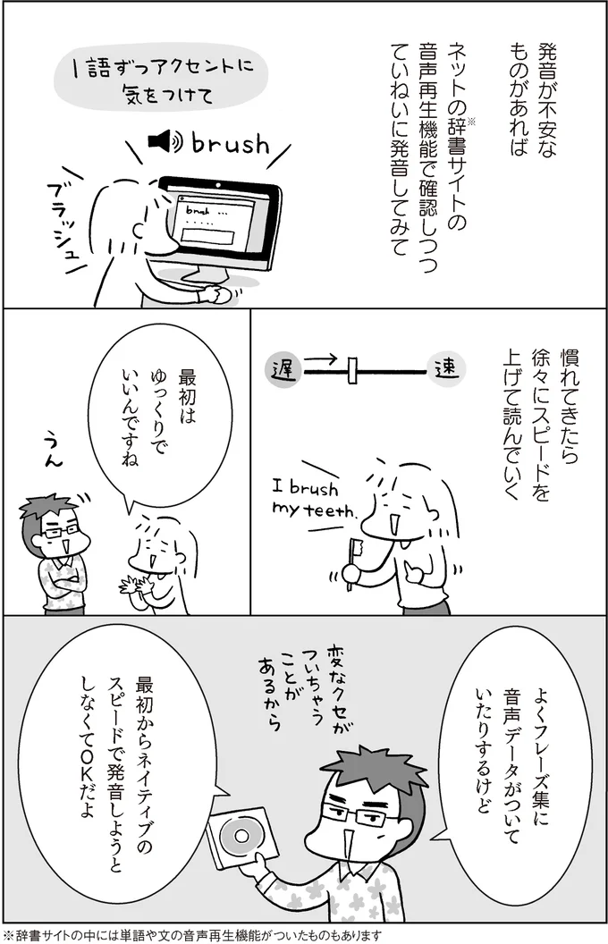 『マンガでおさらい中学英語 英会話スタート編』より