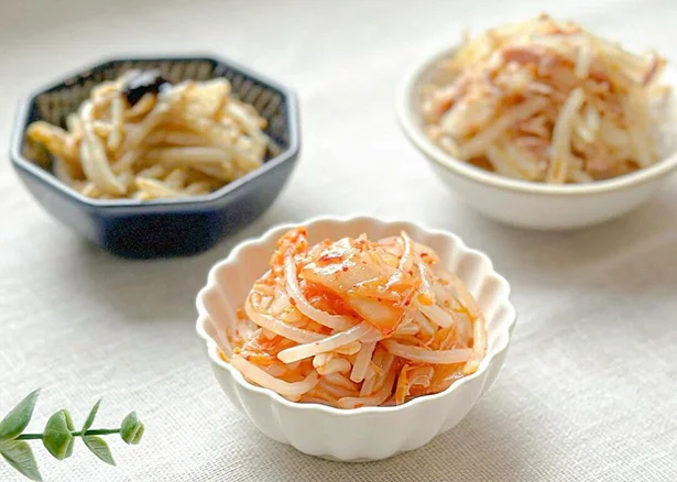 早くて美味しくてもう天才！レンチンもやしレシピ「ツナぽんもやし」「キムもやし」「極み和え」