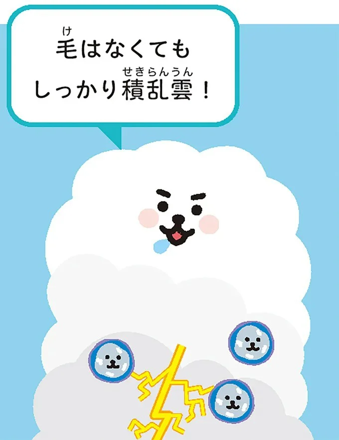 毛はなくてもしっかり積乱雲！