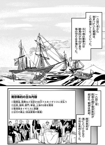 『角川まんが学習シリーズ 世界の歴史 11 ヨーロッパの自由主義とアジアの動揺 一八三〇～一八六〇年』より