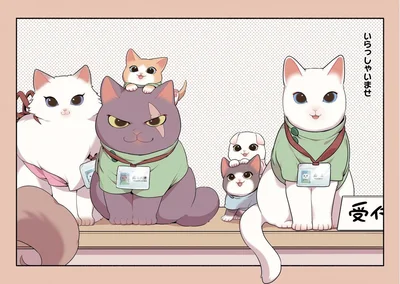 『ねこのマッサージ屋さん』より