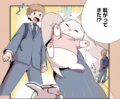 転がってきた！？