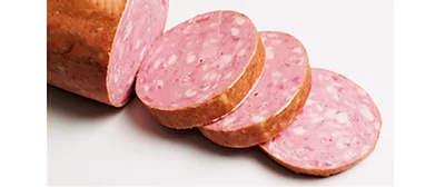 豚肉の赤身で作られた太いソーセージ