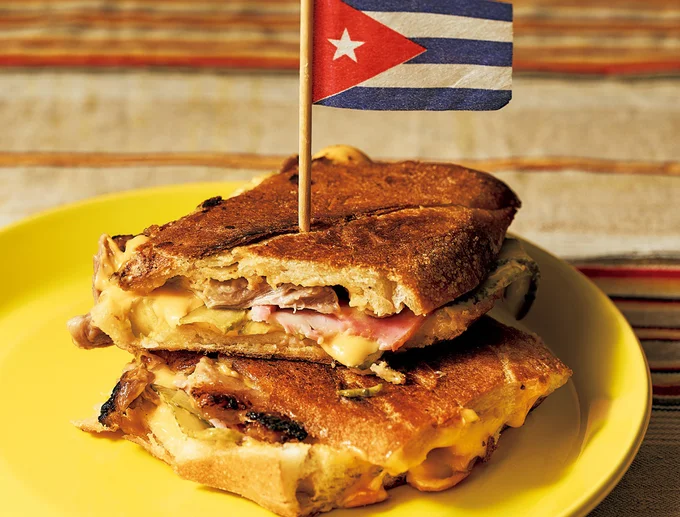キューバ発祥のサンドイッチ。