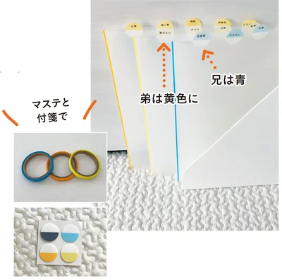 人別のファイルはカラーを決めれば迷わず取れる