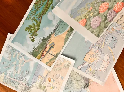  展示予定の風景画