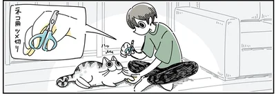 ツメを切ろうとすると…