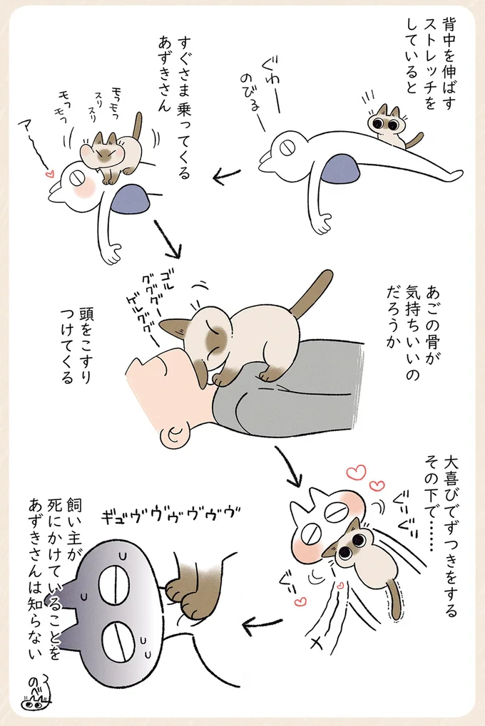すぐさま乗ってくるあずきさん