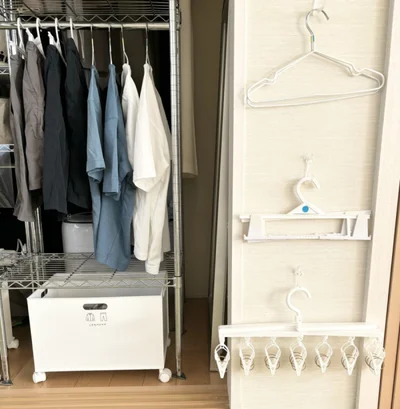  子どもがここから１歩も動かずにパジャマから服に着替え、片づけまでできる！