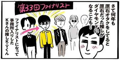 原石だった推しがダイヤモンドになることも…