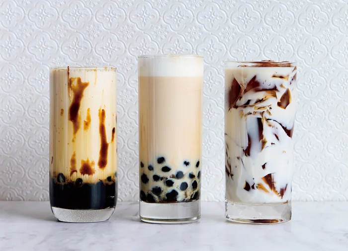 台湾ドリンクの代名詞。牛乳と氷をシェイクして格別なおいしさに！「タピオカミルクティー」