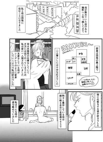 私と母は団地に住むようになりました