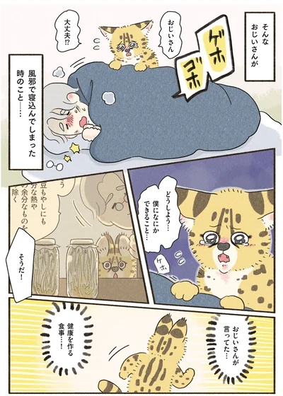 おじいさんが風邪で寝込んでしまった時