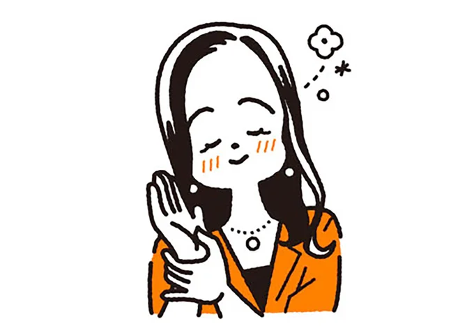 反対の手も同様に