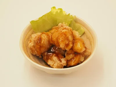 地養鳥から揚げの昆布ぽん酢とろみあんかけ