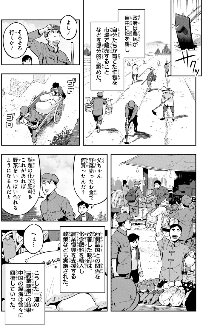 中国の経済は徐々に回復していった