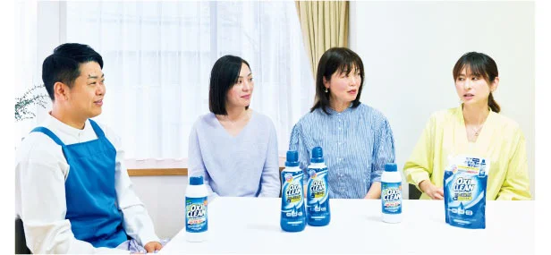 液体タイプならではの使い方を、松橋さんがレクチャー！
