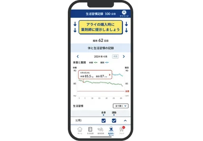 LINEアプリ「アライ STEP UP DIARY」
