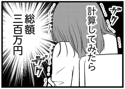 計算してみたら総額300万円