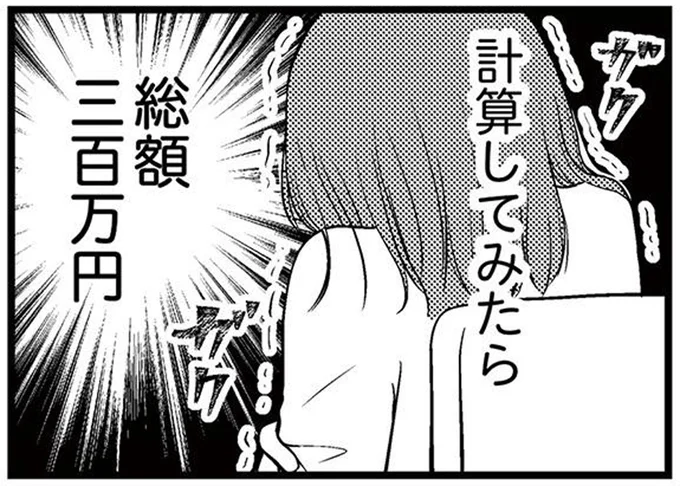 計算してみたら総額300万円