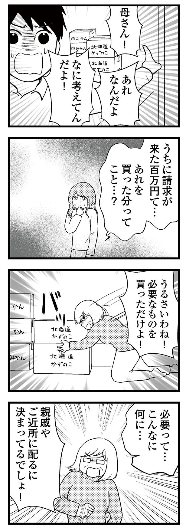 必要なものを買っただけよ!