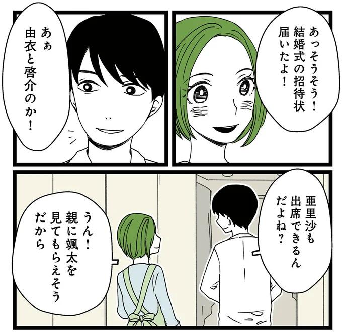 結婚式の招待状届いたよ！