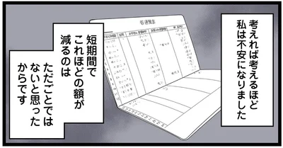 考えれば考えるほど　私は不安になりました