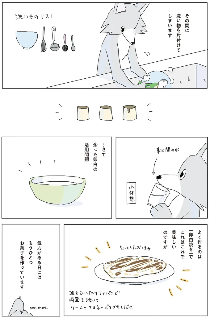 …さて余った卵白の活用問題