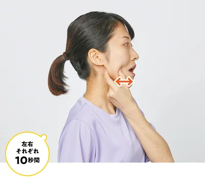 手を前後に動かす