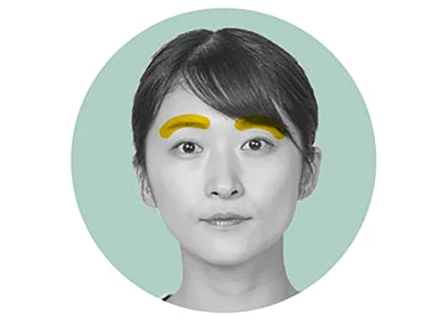 眉毛周辺のこりほぐし