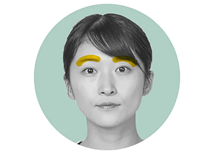 眉毛周辺のこりほぐし