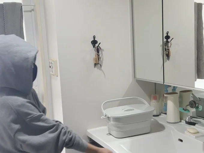 ふたがついていて便利!