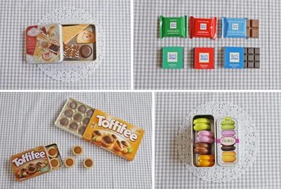 コレクション性のある缶入りスイーツや、本物と同じパッケージのお菓子も！