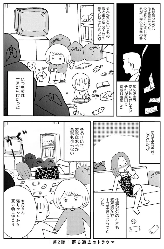 いつも家はゴミだらけだった