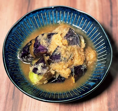 しょうがをきかせたさっぱり和風味「なすのめんつゆ煮」