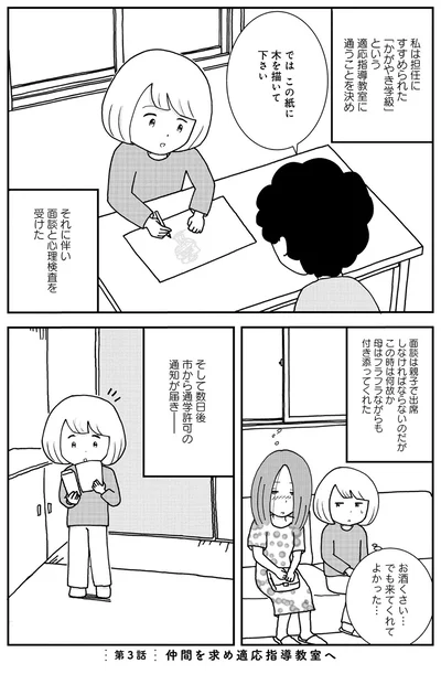 面談は親子で出席しなければならないのだが、この時は何故か母は付き添ってくれた