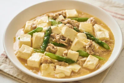 豆板醬の代わりにみそを使って「辛くない麻婆豆腐」