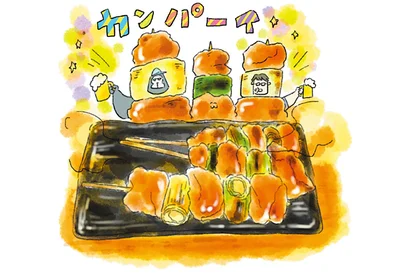 ビールサーバーを背負った配達員!?「金曜日の焼き鳥」で、今日は家飲み！／疲れた人に夜食を届ける出前店（5）