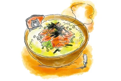 「明日…イヤだ！」モヤモヤ思考を吹き飛ばす、夜食の王道「月曜日の鮭茶漬け」／疲れた人に夜食を届ける出前店（7）