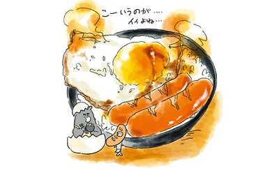 朝食だって配達します！「火曜日の目玉焼きソーセージ丼」で憂鬱な朝を乗り切ろう／疲れた人に夜食を届ける出前店（8）