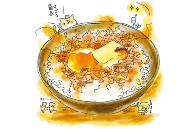 おかかバター卵かけごはん