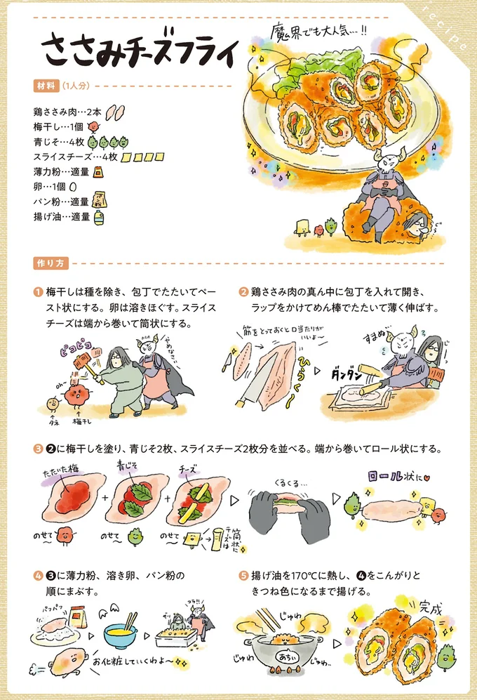ささみチーズフライのレシピ