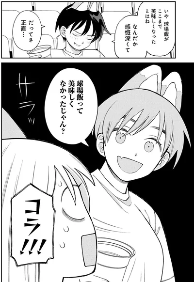 『野球場でいただきます』より